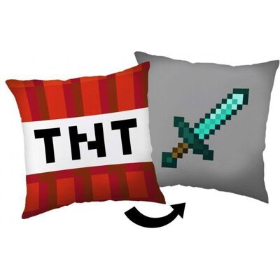 Coussin décoratif - JERRY FABRICS - Minecraft Épée TNT - 40 x 40 cm - Multicolore - Intérieur Vert - Publicité Coussin décoratif - JERRY FABRICS - Minecraft Épée TNT - 40 x 40 cm - Multicolore - Intérieur Vert - Publicité