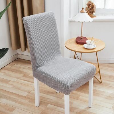 Lot de 4pcs Housses de chaise-gris clair Gris - Publicité Lot de 4pcs Housses de chaise-gris clair Gris - Publicité