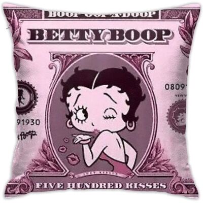 Coussin décoratif carré Betty-boop - Rayures - 50x75cm - Fibre de polyester et coton - Publicité Coussin décoratif carré Betty-boop - Rayures - 50x75cm - Fibre de polyester et coton - Publicité