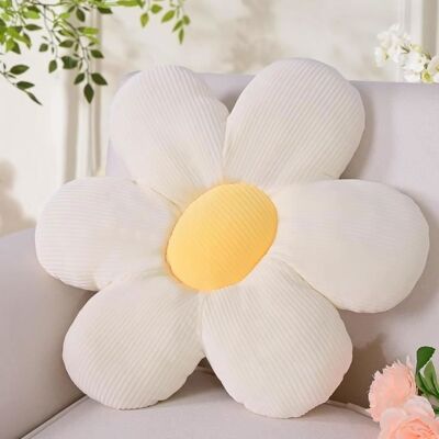 AMRINUGL Coussin décoratif - Fleur - Marguerite - 40 cm - Polyester - Doux et élastique - Publicité AMRINUGL Coussin décoratif - Fleur - Marguerite - 40 cm - Polyester - Doux et élastique - Publicité