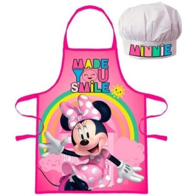 Tablier de cuisine - Disney - Minnie - Taille unique - Enfant 3-8 ans - Toque réglable Rose - Publicité Tablier de cuisine - Disney - Minnie - Taille unique - Enfant 3-8 ans - Toque réglable Rose - Publicité