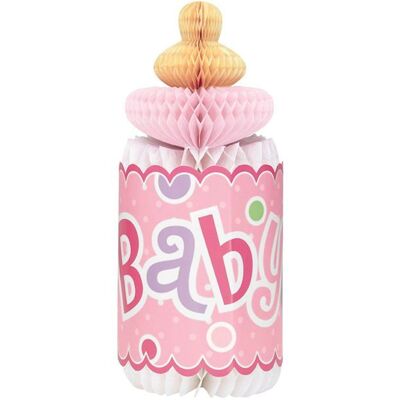 Unique Décoration de table alvéolée biberon rose Baby shower - Rose Rose - Publicité Unique Décoration de table alvéolée biberon rose Baby shower - Rose Rose - Publicité