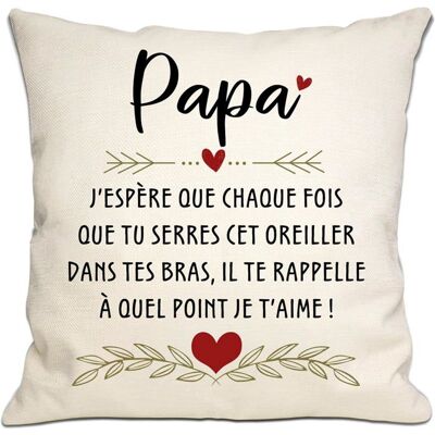 JBNIUAY Housse Coussin Cadeau Spécial pour Papa Idéal pour Fête des Pères Anniversaire et Noël - Publicité JBNIUAY Housse Coussin Cadeau Spécial pour Papa Idéal pour Fête des Pères Anniversaire et Noël - Publicité