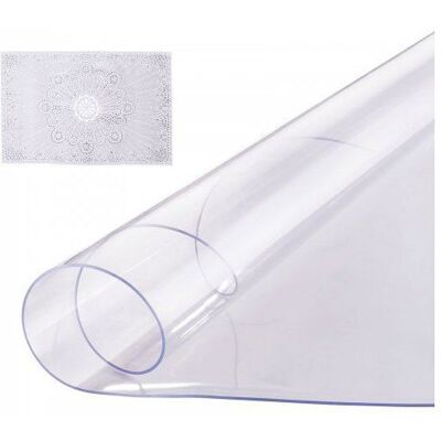 VEVOR Nappe ronde transparente en PVC diamètre 121 9 cm épaisseur 2 mm imperméable et facile à nettoyer cuisine restaurant - Publicité VEVOR Nappe ronde transparente en PVC diamètre 121 9 cm épaisseur 2 mm imperméable et facile à nettoyer cuisine restaurant - Publicité