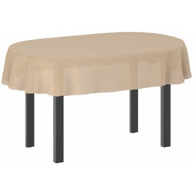 vidaXL Tissu de Table ovale Beige 130 x 180 cm 42040033 - Publicité vidaXL Tissu de Table ovale Beige 130 x 180 cm 42040033 - Publicité