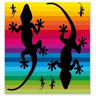 ALPES BLANC - Serviette de plage double Margouillat Multicolore 140x180 cm Noir - Publicité ALPES BLANC - Serviette de plage double Margouillat Multicolore 140x180 cm Noir - Publicité