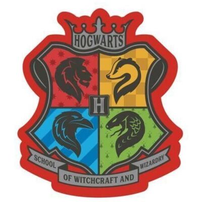 Coussin - HARRY POTTER - Forme Blason - 32 x 30 cm - 100% Polyester - Enfant Blanc - Publicité Coussin - HARRY POTTER - Forme Blason - 32 x 30 cm - 100% Polyester - Enfant Blanc - Publicité