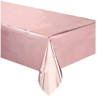 Unique Nappe en plastique rose gold 137 x 274 cm - Rose Rose - Publicité Unique Nappe en plastique rose gold 137 x 274 cm - Rose Rose - Publicité