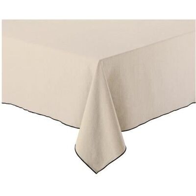 Nappe rectangulaire recyclée - WINKLER - Grace ficelle - 140x250cm Beige - Publicité Nappe rectangulaire recyclée - WINKLER - Grace ficelle - 140x250cm Beige - Publicité