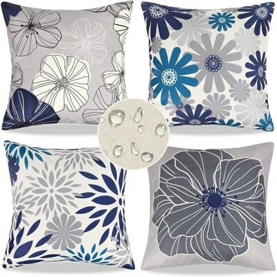 AUTREMENT Lot de 4 Exterieur Impermeable Housses de Coussin 45 x 45 cm Grises Dahlia Géométrique Imprimé Brun Motif Taie 45 x 45 cm B COUSSIN - Publicité AUTREMENT Lot de 4 Exterieur Impermeable Housses de Coussin 45 x 45 cm Grises Dahlia Géométrique Imprimé Brun Motif Taie 45 x 45 cm B COUSSIN - Publicité
