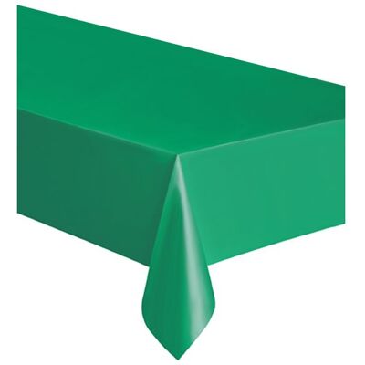 Unique Nappe rectangulaire en plastique vert émeraude 137 x 274 cm - Vert Noir - Publicité Unique Nappe rectangulaire en plastique vert émeraude 137 x 274 cm - Vert Noir - Publicité