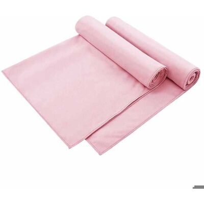 VIDAXL Serviettes de chaise dextérieur rose Lot de 2 - 130 x 60 cm - Rose - COCO - draps de bain - Polyester - léger 308xee30g Rose - Publicité VIDAXL Serviettes de chaise dextérieur rose Lot de 2 - 130 x 60 cm - Rose - COCO - draps de bain - Polyester - léger 308xee30g Rose - Publicité