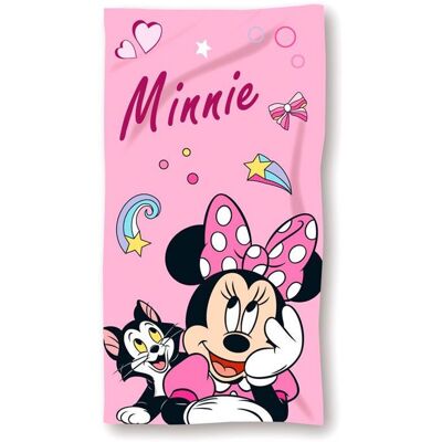 Serviette de plage en microfibre fille Disney Minnie Rose - Publicité Serviette de plage en microfibre fille Disney Minnie Rose - Publicité