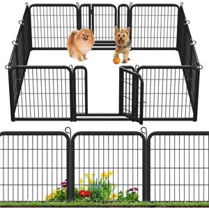 Yaheetech Parc pour Chien 12 Panneaux Enclos Chiens Chiot Lapin Rongeur Cage pour Chien Interieur Clôture en Métal Pliable 63x63 cm Noir - Publicité Yaheetech Parc pour Chien 12 Panneaux Enclos Chiens Chiot Lapin Rongeur Cage pour Chien Interieur Clôture en Métal Pliable 63x63 cm Noir - Publicité