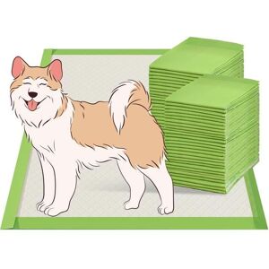 NOMIPAW Lot de 100 Alèses Jetables Pour Chien 71x85cm Tapis Educateur Chien Super Absorbant Extra Épais Anti-Fuites Bord Séchage Rapide Vert - Publicité NOMIPAW Lot de 100 Alèses Jetables Pour Chien 71x85cm Tapis Educateur Chien Super Absorbant Extra Épais Anti-Fuites Bord Séchage Rapide Vert - Publicité