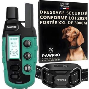PAWPRO ALPHA1 Collier de Dressage pour Chiens Conforme Nouvelle Loi Bien-Être Animal Portée XXL 3km 3 Modes BIP Vibration Boost Vert - Publicité PAWPRO ALPHA1 Collier de Dressage pour Chiens Conforme Nouvelle Loi Bien-Être Animal Portée XXL 3km 3 Modes BIP Vibration Boost Vert - Publicité