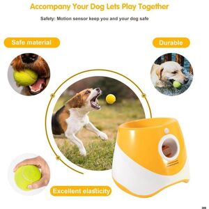 UVERBON Lanceur de balle automatique Lanceur de balles pour chiens Distance à trois vitesses(3M 6M 9M) 3 balles Batterie 2200mah Jaune - Publicité UVERBON Lanceur de balle automatique Lanceur de balles pour chiens Distance à trois vitesses(3M 6M 9M) 3 balles Batterie 2200mah Jaune - Publicité