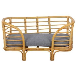 Panier pour chien et chat - BEAU RIVAGE - SELENE - Rotin - Rectangulaire 75x47x40 cm - Coussin gris déhoussable 6 cm Gris - Publicité Panier pour chien et chat - BEAU RIVAGE - SELENE - Rotin - Rectangulaire 75x47x40 cm - Coussin gris déhoussable 6 cm Gris - Publicité