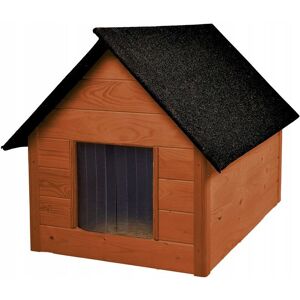 Niche pour chiens et chats Woodok isolée en bois grande XL 101x70 cm Marron - Publicité Niche pour chiens et chats Woodok isolée en bois grande XL 101x70 cm Marron - Publicité