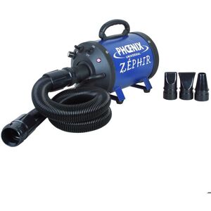 Phoenix Séchoir-Pulseur - Zéphir - Portable - 2200 W - 3 embouts interchangeables - Flexible extensible Bleu - Publicité Phoenix Séchoir-Pulseur - Zéphir - Portable - 2200 W - 3 embouts interchangeables - Flexible extensible Bleu - Publicité