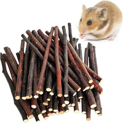 LENTANO Bâtonnets à Mâcher Bois De PommierNaturel Compagnie Jouet CroquerLapinsPetits AnimauxBranche MolaireHamster (40pcs) - Publicité LENTANO Bâtonnets à Mâcher Bois De PommierNaturel Compagnie Jouet CroquerLapinsPetits AnimauxBranche MolaireHamster (40pcs) - Publicité