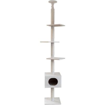 KERBL FERDI - Arbre à chat - Blanc - Sisal - 38x38x240cm - Publicité KERBL FERDI - Arbre à chat - Blanc - Sisal - 38x38x240cm - Publicité