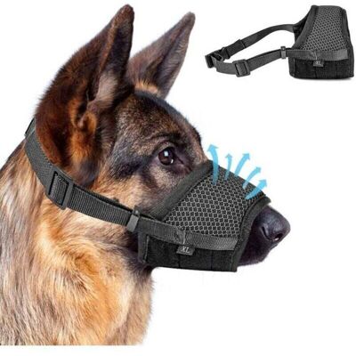 Muselière réglable anti-aboiement - ZOR® - 1 pièce - Noir - Pour grands moyens et petits chiens - Publicité Muselière réglable anti-aboiement - ZOR® - 1 pièce - Noir - Pour grands moyens et petits chiens - Publicité