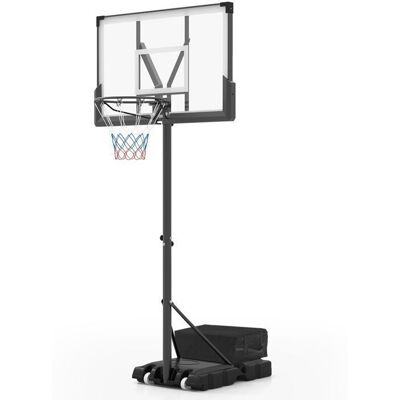 Panier de Basketball sur Pied COSTWAY-Hauteur Réglable 160-305cm-Panneau Arrière-Base Remplissable-2 Filets-pour Piscine Jardin Noir - Publicité Panier de Basketball sur Pied COSTWAY-Hauteur Réglable 160-305cm-Panneau Arrière-Base Remplissable-2 Filets-pour Piscine Jardin Noir - Publicité