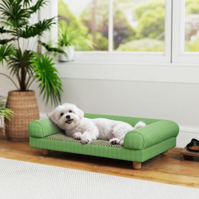 Generic Canapé pour chien chat lit pour chien surélevé assise de tapis frais accoudoirs en velours doux 63 x 41 x 17 cm vert Vert - Publicité Generic Canapé pour chien chat lit pour chien surélevé assise de tapis frais accoudoirs en velours doux 63 x 41 x 17 cm vert Vert - Publicité