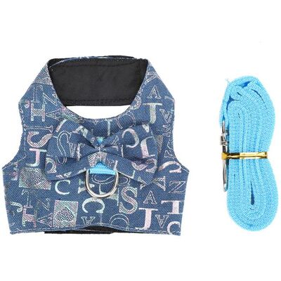 Sangle de poitrine / Harnais - SHIPENOPHY - Gilet lapin - Respirant - Anneau en D solide - Corde de traction Bleu - Publicité Sangle de poitrine / Harnais - SHIPENOPHY - Gilet lapin - Respirant - Anneau en D solide - Corde de traction Bleu - Publicité