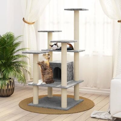 Arbre à Chat avec Pali Sisal - 110cm Tour d'Escalade - Publicité Arbre à Chat avec Pali Sisal - 110cm Tour d'Escalade - Publicité