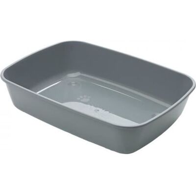 Bac à litière pour chats Savic Iriz 42 - Moderne, Faible Hauteur, Motif de Patte - Publicité Bac à litière pour chats Savic Iriz 42 - Moderne, Faible Hauteur, Motif de Patte - Publicité