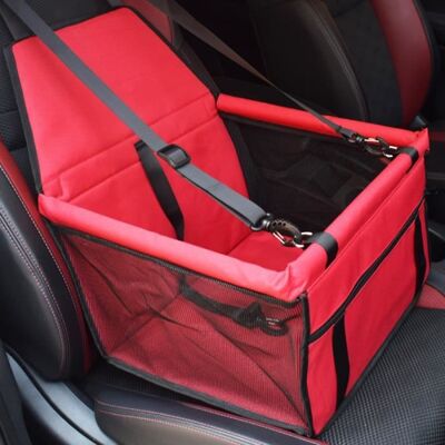 FONDUPIN Panier De Transport Siège Portable Voiture Pour ChienÉtanche RespirantSac De Protection Sécurité Transporteur Voyage-Rouge Rouge - Publicité FONDUPIN Panier De Transport Siège Portable Voiture Pour ChienÉtanche RespirantSac De Protection Sécurité Transporteur Voyage-Rouge Rouge - Publicité