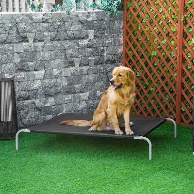 Generic Lit XXL sur pied pour chien chat idéal pour une utilisation intérieure ou extérieure (terrasse jardin) métal textilène noir Noir - Publicité Generic Lit XXL sur pied pour chien chat idéal pour une utilisation intérieure ou extérieure (terrasse jardin) métal textilène noir Noir - Publicité