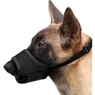 Muselière pour Chien - LEYTN - Ajustable en Nylon Respirant - Anti-Aboiement - Anti-Morsure - Taille L - Publicité Muselière pour Chien - LEYTN - Ajustable en Nylon Respirant - Anti-Aboiement - Anti-Morsure - Taille L - Publicité