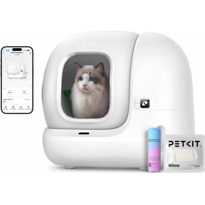 Litière automatique autonettoyane - PETKIT - PURAMAX 2 - Pack Standard - 76 L - Blanc Blanc - Publicité Litière automatique autonettoyane - PETKIT - PURAMAX 2 - Pack Standard - 76 L - Blanc Blanc - Publicité
