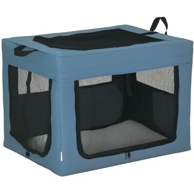 PawHut - Sac de transport pour animal - Tissu mesh - 69x51x51 cm - Bleu Noir - Publicité PawHut - Sac de transport pour animal - Tissu mesh - 69x51x51 cm - Bleu Noir - Publicité