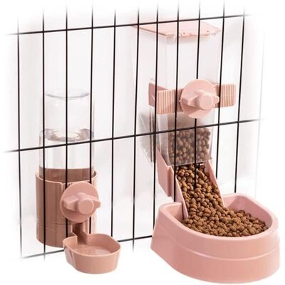 Bouteille deau et de nourriture pour lapinYSTP distributeur automatique de mangeoire pour animal domestique pour lapin furet Blanc - Publicité Bouteille deau et de nourriture pour lapinYSTP distributeur automatique de mangeoire pour animal domestique pour lapin furet Blanc - Publicité