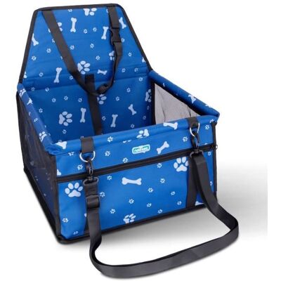 Siège auto pour chiens/chats - NOBLEZA - 40×34×25/44 cm - Harnais intégré - Imperméable - Pliable Blanc - Publicité Siège auto pour chiens/chats - NOBLEZA - 40×34×25/44 cm - Harnais intégré - Imperméable - Pliable Blanc - Publicité