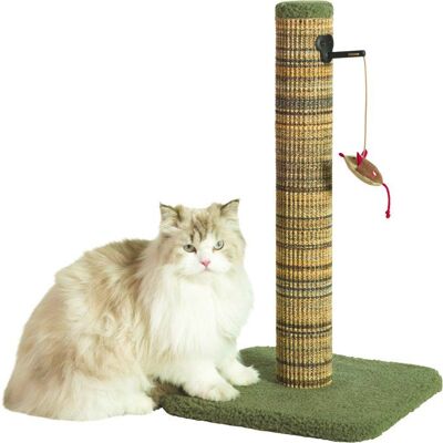 Poteau griffoir chat - ZOLUX - Sisal - Avec jouet suspendu - 60 cm - Boréal - Vert Vert - Publicité Poteau griffoir chat - ZOLUX - Sisal - Avec jouet suspendu - 60 cm - Boréal - Vert Vert - Publicité