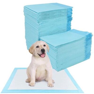 AUCUNEARY 100 Pièces Alaise pour Chien 33 x 45cm Alese Jetable 5 Couches Tapis Educateur Chiot Tapis Hygiénique Absorbant Anti Étiquette Bleu - Publicité AUCUNEARY 100 Pièces Alaise pour Chien 33 x 45cm Alese Jetable 5 Couches Tapis Educateur Chiot Tapis Hygiénique Absorbant Anti Étiquette Bleu - Publicité