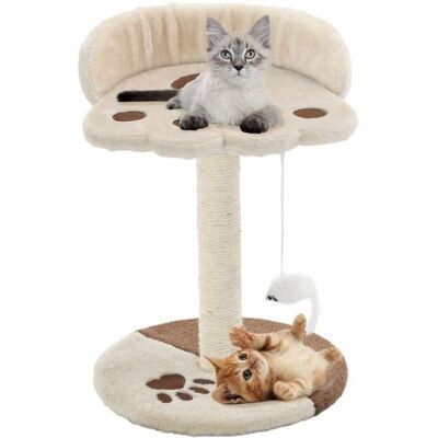 VIDAXL Arbre à Chat avec Griffoir en Sisal 40 cm B Arbre à chat avec griffoir en sisal 40 cm Beige et Marron 83237 Beige - Publicité VIDAXL Arbre à Chat avec Griffoir en Sisal 40 cm B Arbre à chat avec griffoir en sisal 40 cm Beige et Marron 83237 Beige - Publicité