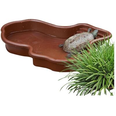 Bol deau pour reptile - Grand bol serpent - Résistant - Facile à nettoyer - Décoration aquarium Marron - Publicité Bol deau pour reptile - Grand bol serpent - Résistant - Facile à nettoyer - Décoration aquarium Marron - Publicité