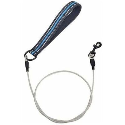 FNINIJEDE Laisse à mâcher pour chien avec poignée rembourrée câble métallique pour petits moyens et grands chiens (bleu) Bleu - Publicité FNINIJEDE Laisse à mâcher pour chien avec poignée rembourrée câble métallique pour petits moyens et grands chiens (bleu) Bleu - Publicité
