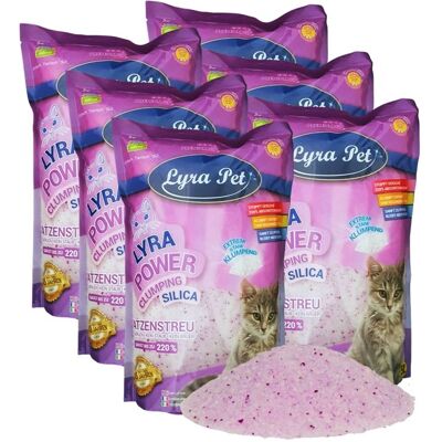 Litière agglomérante Lyra Pet® Lyra Power Silica 6 x 5 litres - Publicité Litière agglomérante Lyra Pet® Lyra Power Silica 6 x 5 litres - Publicité