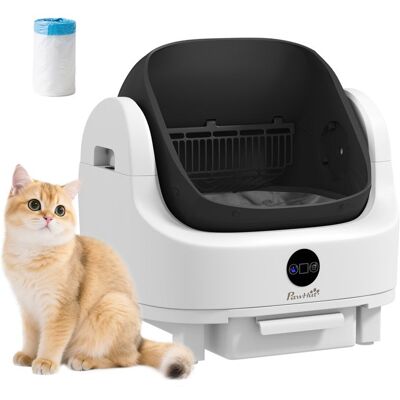 Litière chat autonettoyante - PawHut - ouvert - isolation des odeurs/protection de sécurité - sac poubelle grande poubelle - blanc Blanc - Publicité Litière chat autonettoyante - PawHut - ouvert - isolation des odeurs/protection de sécurité - sac poubelle grande poubelle - blanc Blanc - Publicité