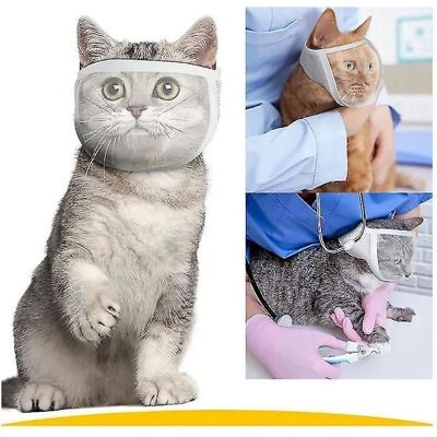 Muselière pour chat anti-morsure respirante transparente taille 20-25 cm toilettage et bain sécurisé - Publicité Muselière pour chat anti-morsure respirante transparente taille 20-25 cm toilettage et bain sécurisé - Publicité