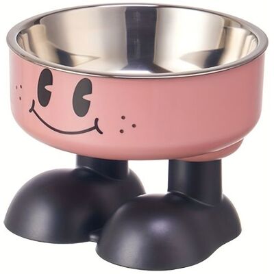 S'AGRANDIR Gamelle surélevée pour chat (Rose) — Motif Smiley : Système anti-basculement pour préserver la santé des cervicales de votre animal. Rose - Publicité S'AGRANDIR Gamelle surélevée pour chat (Rose) — Motif Smiley : Système anti-basculement pour préserver la santé des cervicales de votre animal. Rose - Publicité
