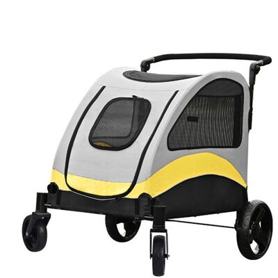 Poussette pour Chien - BingoPaw - Poussette Chien Pliable 42kg Chariot pour Grand Chien en Tissu 600D Oxford - 74.5x100.5x113cm Gris - Publicité Poussette pour Chien - BingoPaw - Poussette Chien Pliable 42kg Chariot pour Grand Chien en Tissu 600D Oxford - 74.5x100.5x113cm Gris - Publicité
