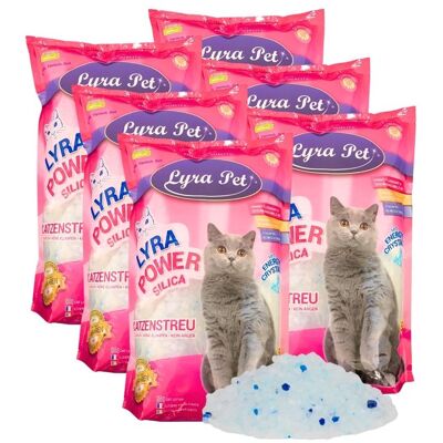 Litière pour chat Lyra Pet® Lyra Power Silica Silicate 6 x 5 litres - Publicité Litière pour chat Lyra Pet® Lyra Power Silica Silicate 6 x 5 litres - Publicité